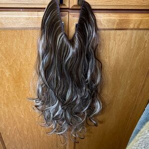 Elegant Brown and Blonde Hair Extension